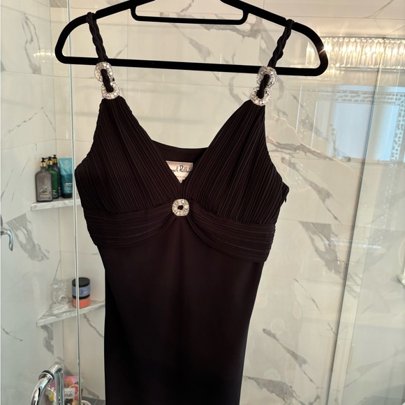 Vintage year 2K Joseph Ribkoff  little black dress with sparkling embellishments - Picture 9 of 17